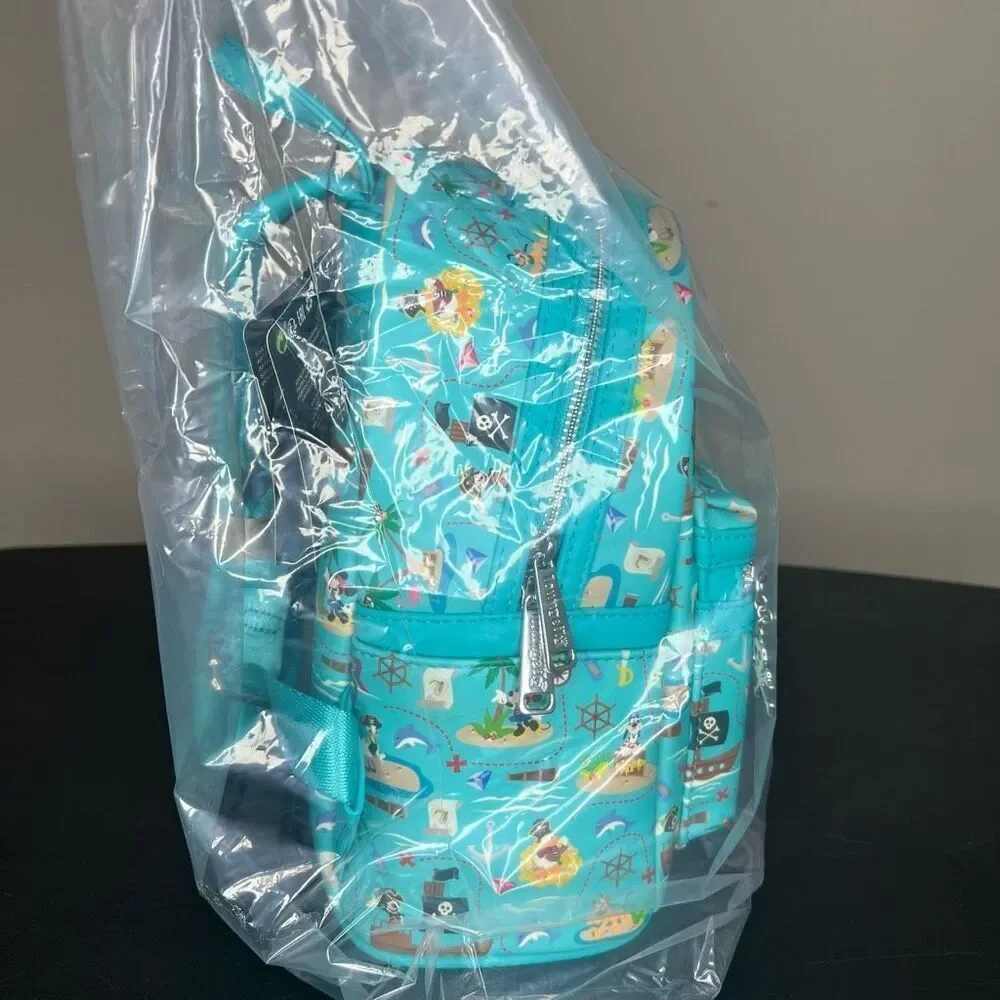 NEW Loungefly Pirate Mickey and Friends AOP Mini Backpack 2
